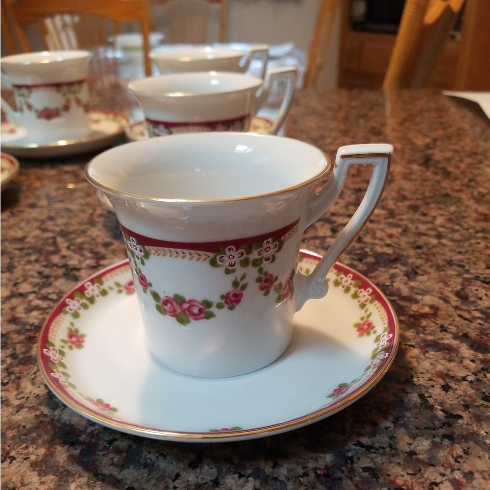 6 double espresso/ tea cups